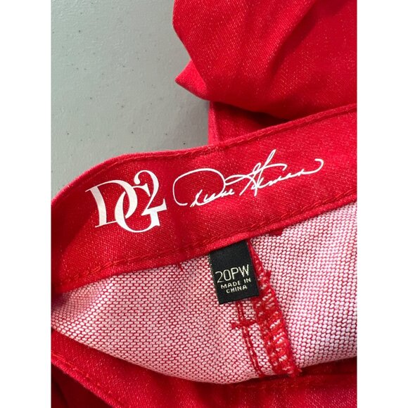 DG2 by Diane Gilman Soft and Sleek Denim Baby Bootcut Jean Size 20PW Lipstick - Picture 2 of 8